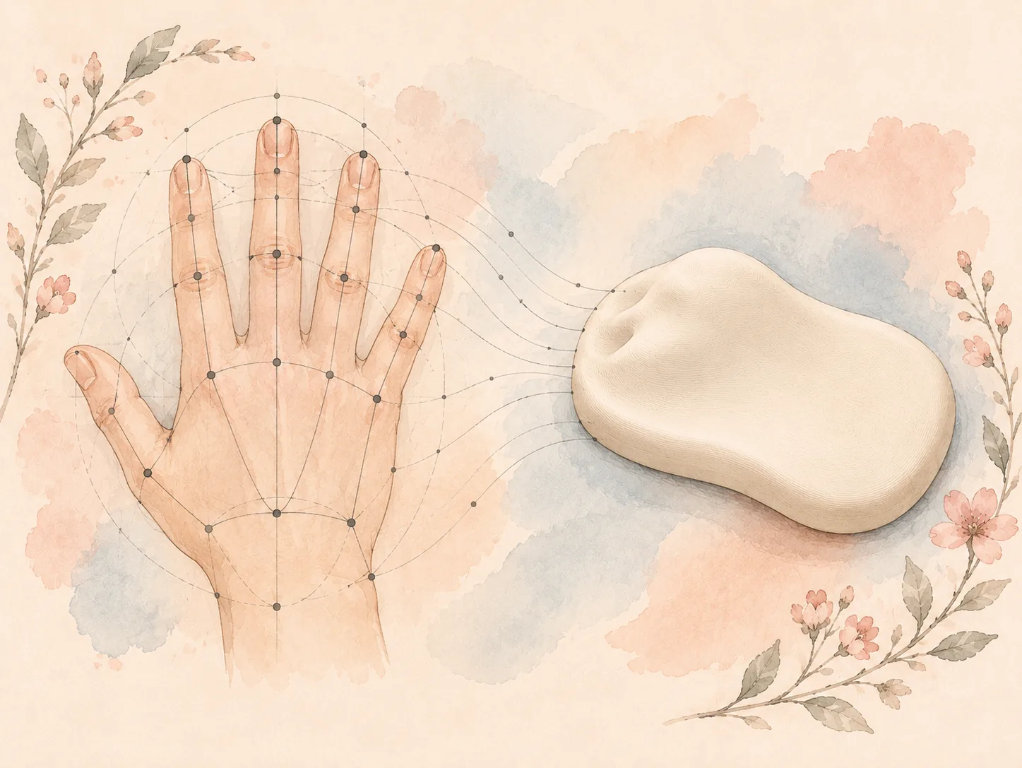Aus der vermessenen Handgeometrie berechnet der Algorithmus die individuelle Form